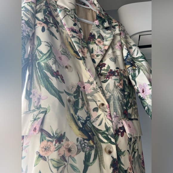 Nwt Women printed Blazer, Small, floral, birds,beautiful, Small - Picture 9 of 15